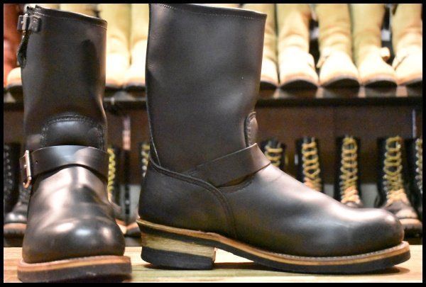 8 5 D 旧シルエット 06年 レッドウィング 2268 エンジニア 黒 ブラッククローム スチールトゥ ブーツ redwing FL 353