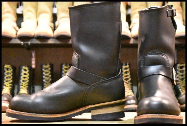 8 5 D 旧シルエット 06年 レッドウィング 2268 エンジニア 黒 ブラッククローム スチールトゥ ブーツ redwing FL 353