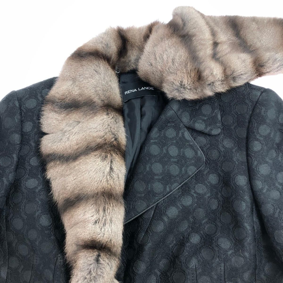 RENA LANGE レナランゲ テーラードジャケット サイズ:I44 リアルファー