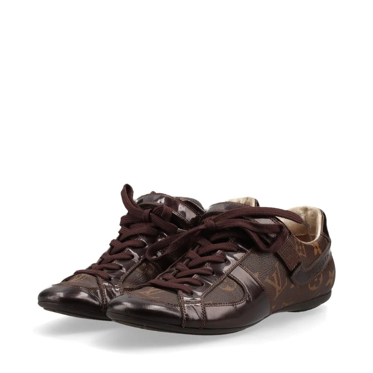 【極美品】ルイヴィトン モノグラム レザー ローカットスニーカー レディース 美品 ルイヴィトン モノグラム レザー ローカット スニーカー 36 1/2