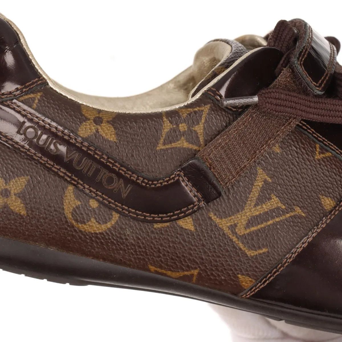 【美品✨】ルイヴィトン ローカット スニーカー モノグラム レザー 茶色 6 楽天市場】ルイヴィトン Louis Vuitton モノグラム スエード