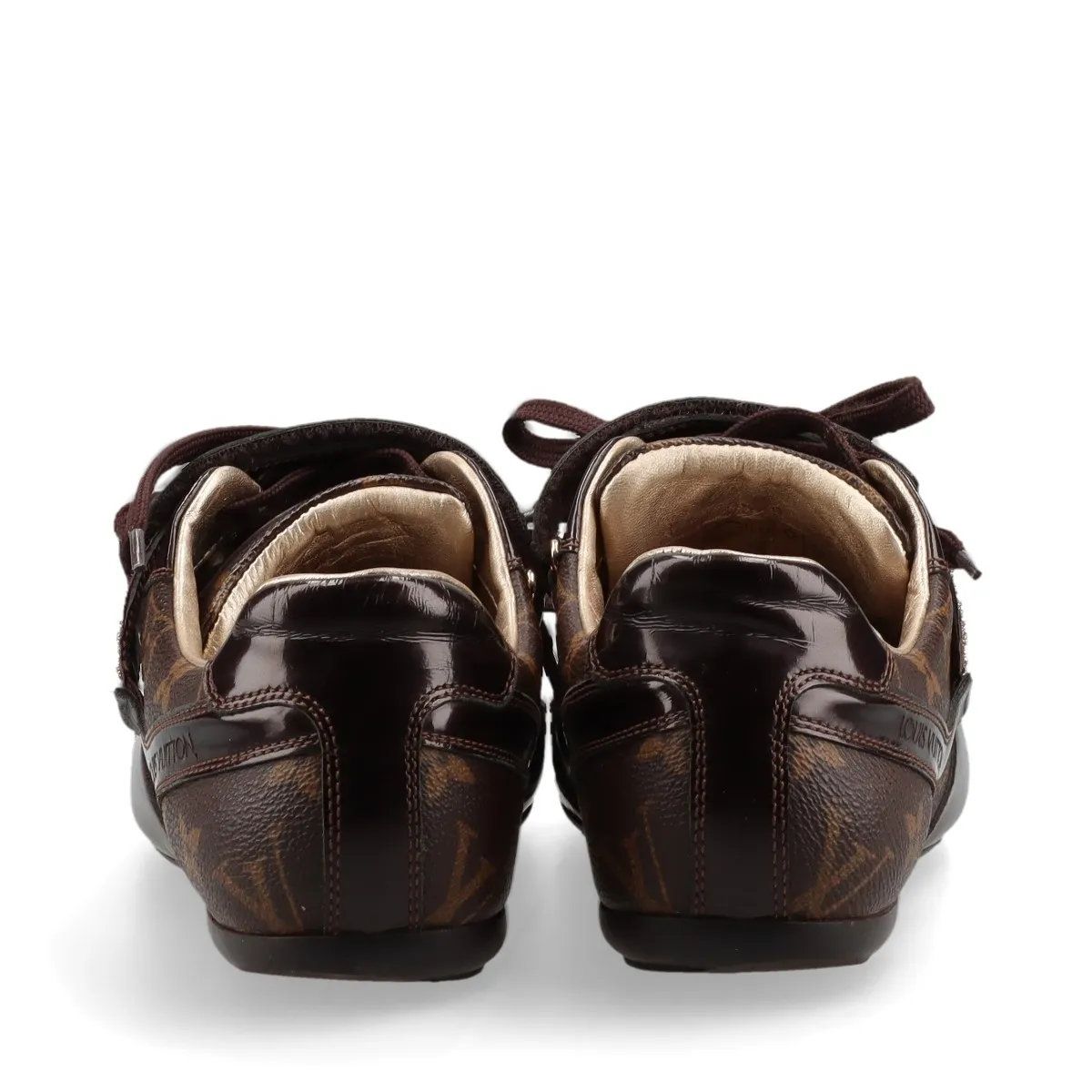 美品 ルイヴィトン モノグラム レザー ローカット スニーカー 36 1/2