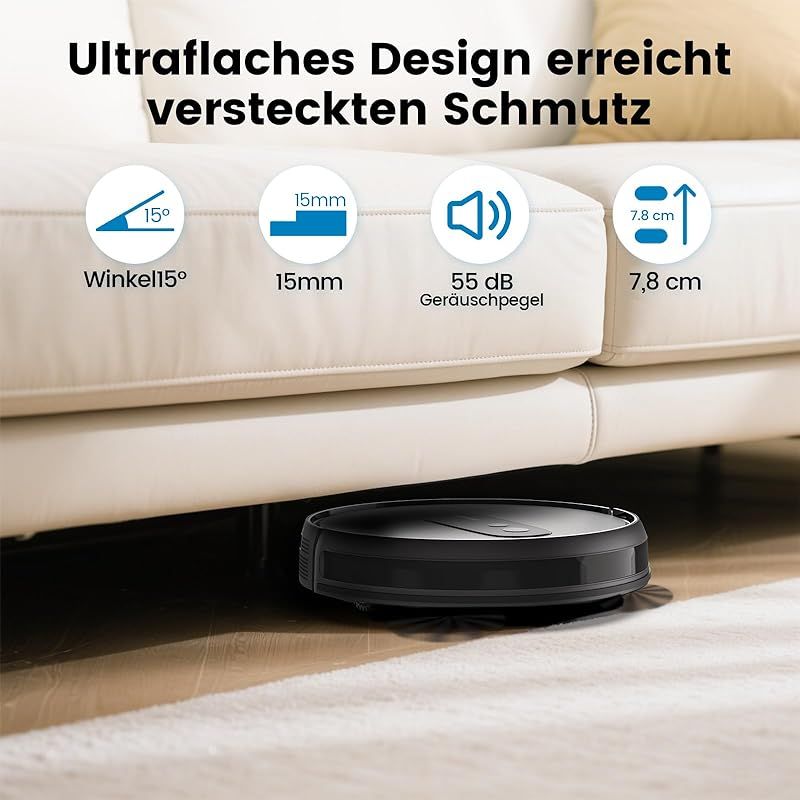 ロボット掃除機 2800Pa 強力吸引 お掃除クリーナー 音量調節 静音 120