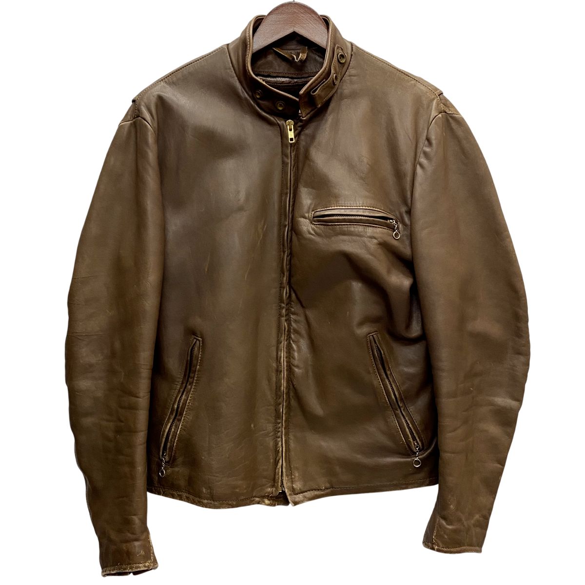 ショット SCHOTT シングルライダース ボアライナー付き USA製 レザー