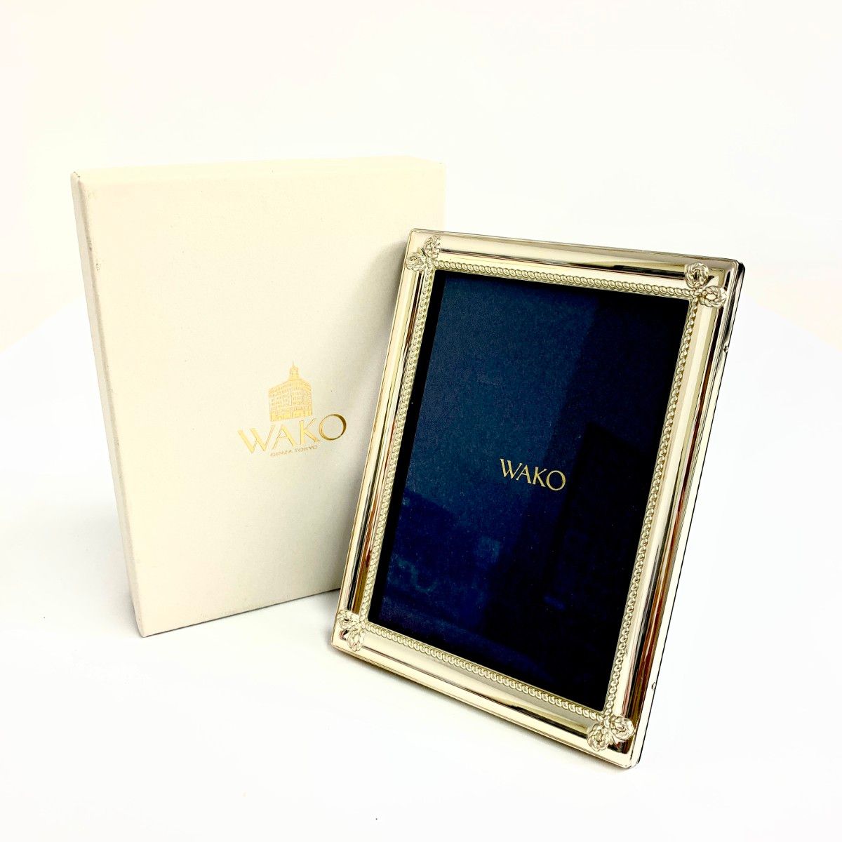 WAKO ワコウ フォトフレーム ナワメ・ショウ シルバーカラー