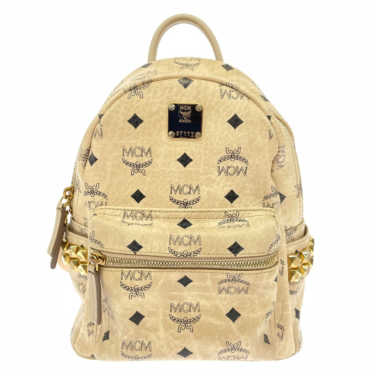 MCM エムシーエム リュック ビセトス/レザー×スタッズ 10351710 
