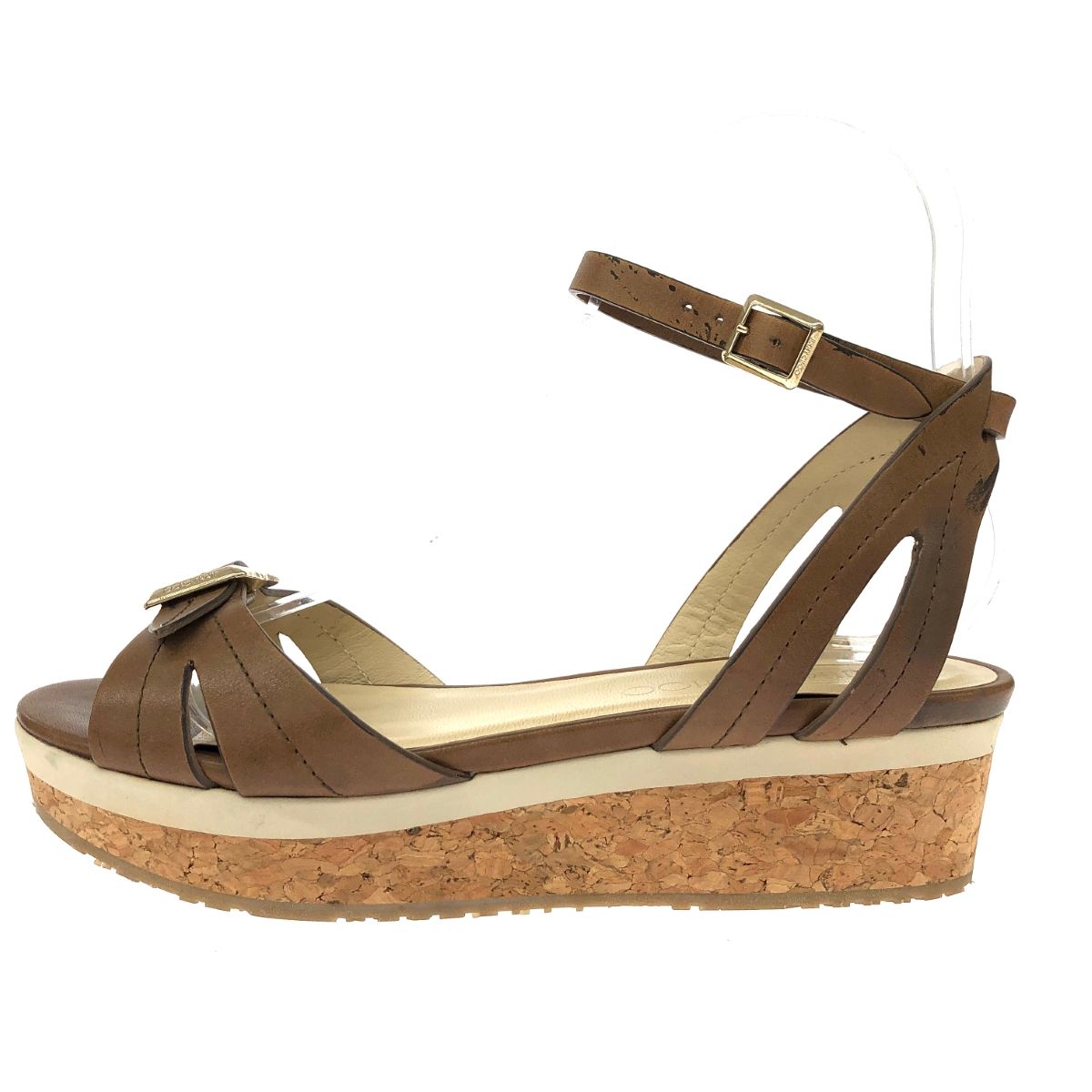 JIMMY CHOO ジミーチュウ サンダル 表記サイズ:36 ブラウン レディース