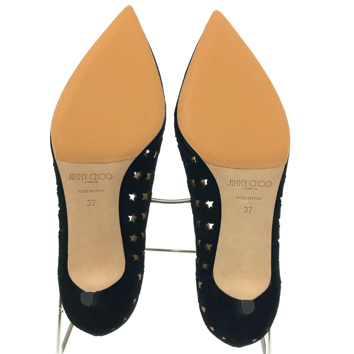 JIMMY CHOO ジミーチュウ パンプス/スターパンチング 表記サイズ:37