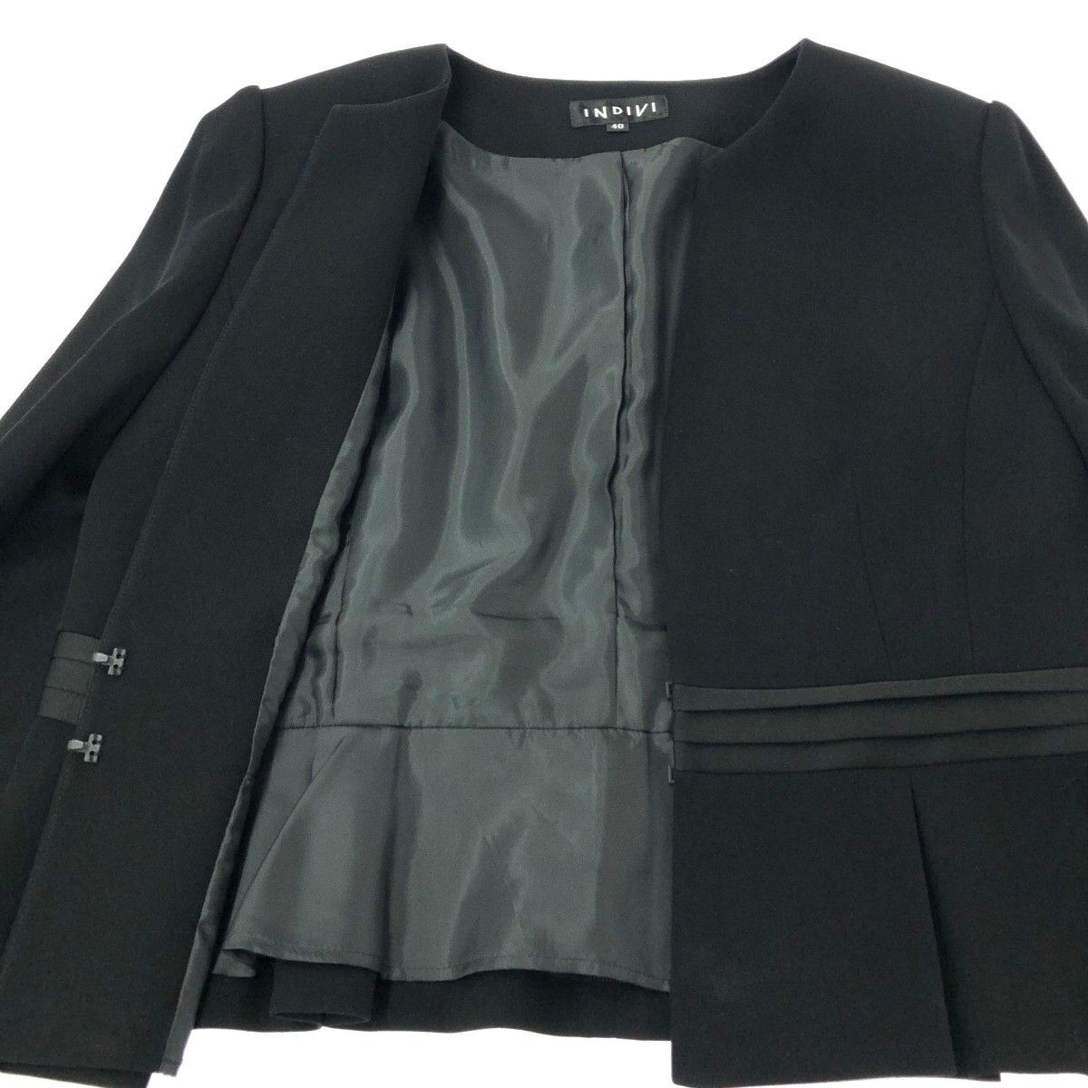 INDIVI インディヴィ ジャケット×ワンピース サイズ:40 東京ソワール 
