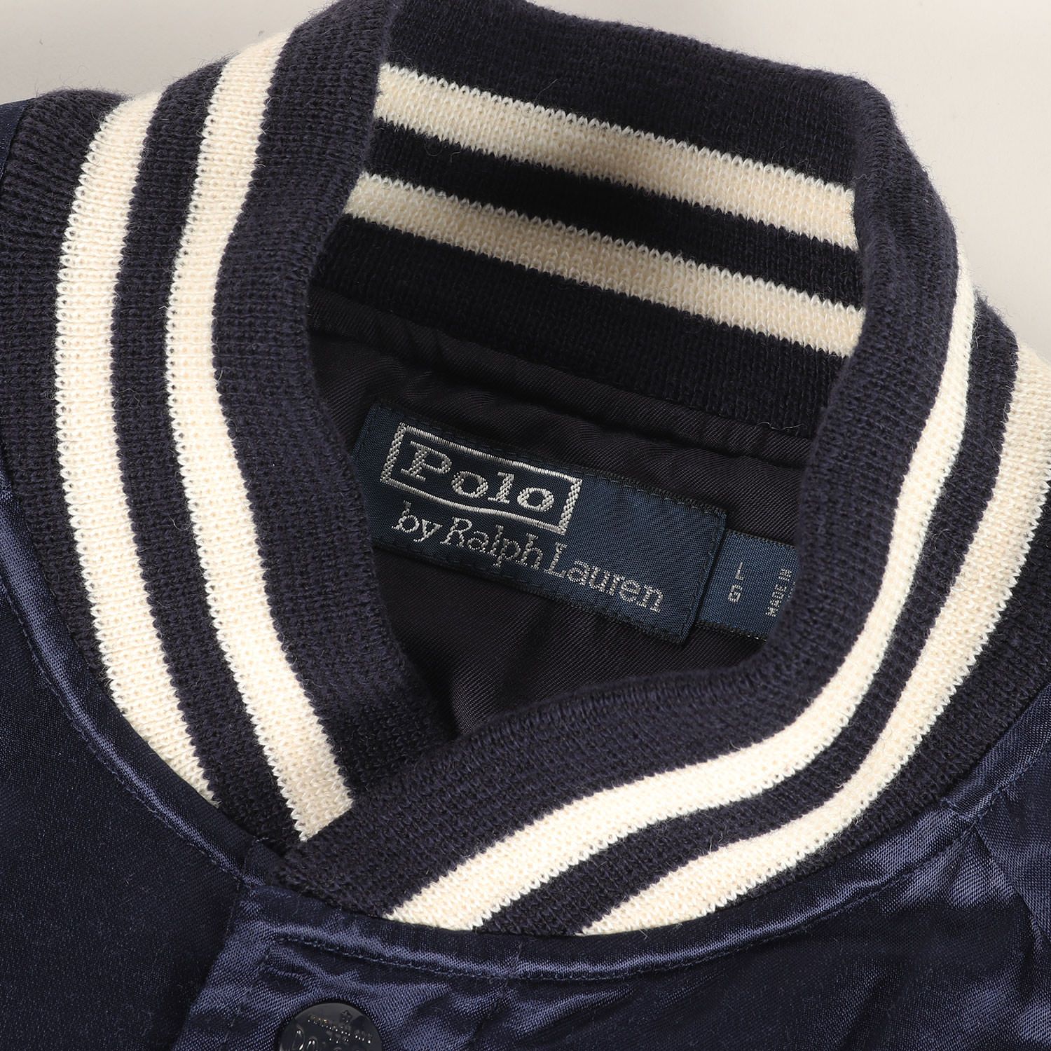 美品】POLO Ralph Lauren ポロ ラルフローレン スタジャン ネイビー 紺