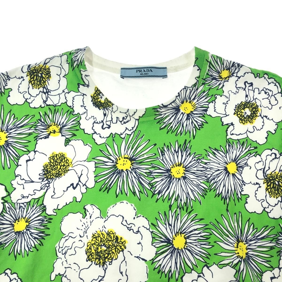 PRADA プラダ 花柄半袖カットソー サイズ:表示タグなし Tシャツ 21SS 