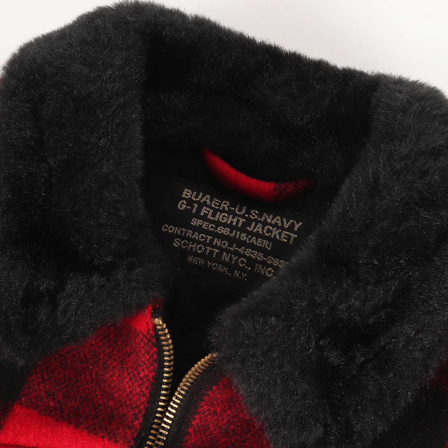 Schott ショット ジャケット レッド×ブラック S相当 | Macknight