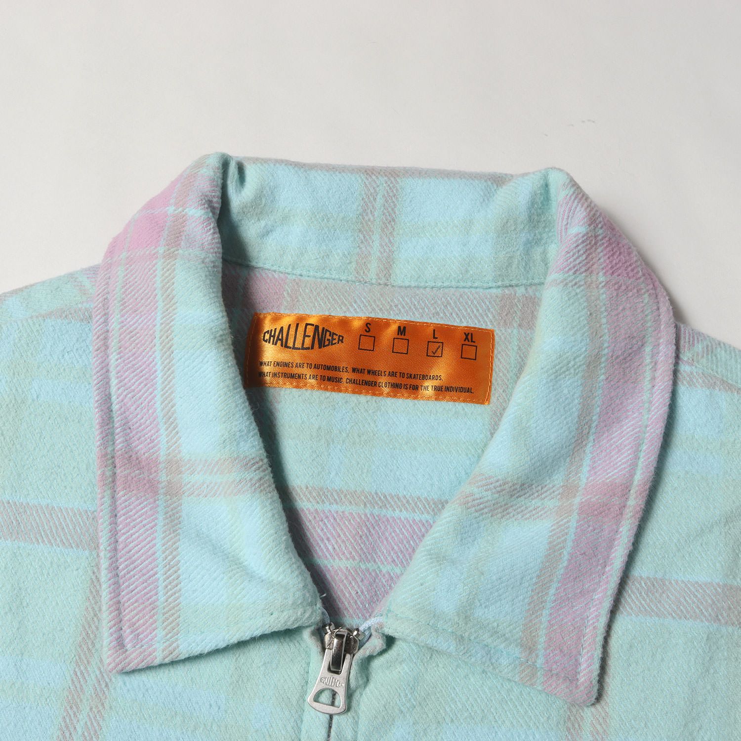 CHALLENGER チャレンジャー シャツ ミント サイズ:L | 25SS フルジップ