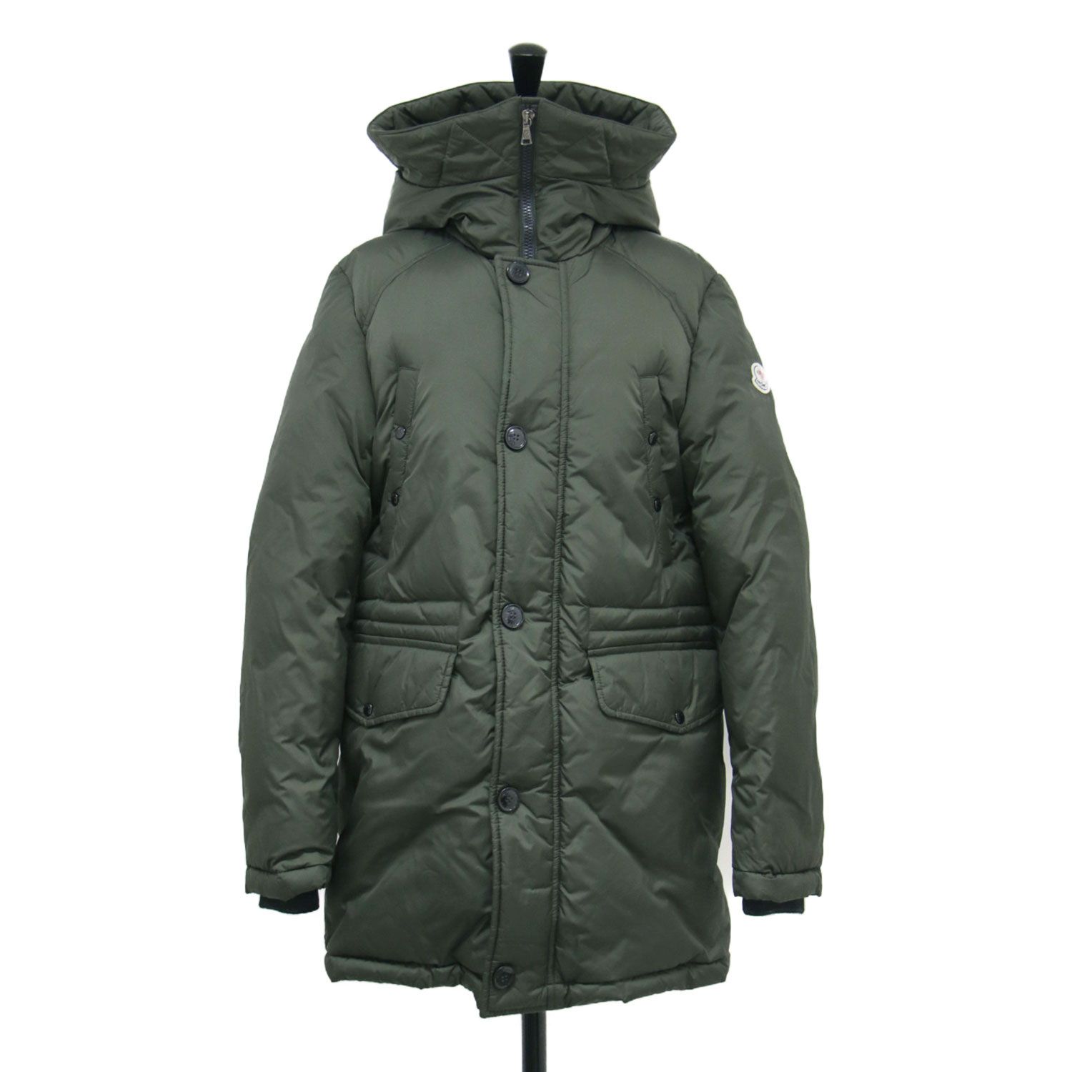 【極上美品】MONCLER モンクレール ダウンコートカーキ MONCLER モンクレール コート カーキ サイズ:14A(S) | フード付き