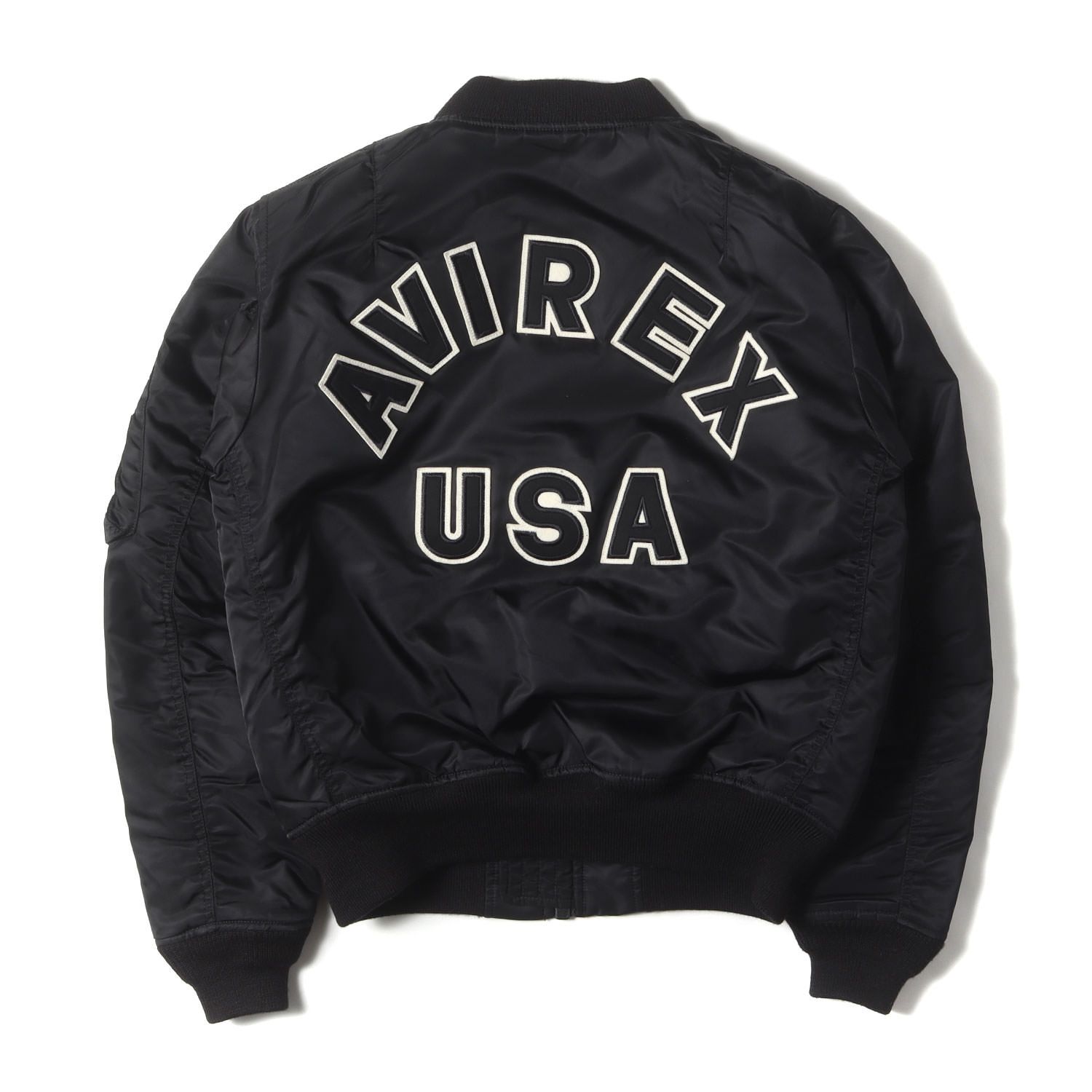 美品】AVIREX アヴィレックス ジャケット ブラック 黒 サイズ:L | 定番