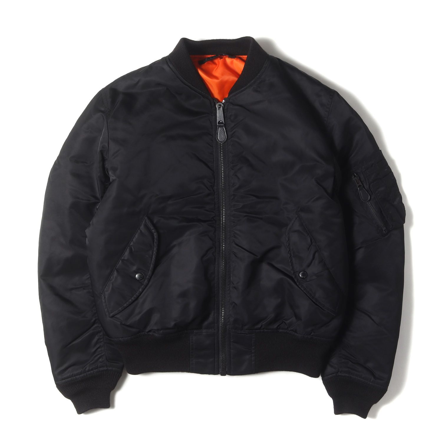 美品】AVIREX アヴィレックス ジャケット ブラック 黒 サイズ:L | 定番