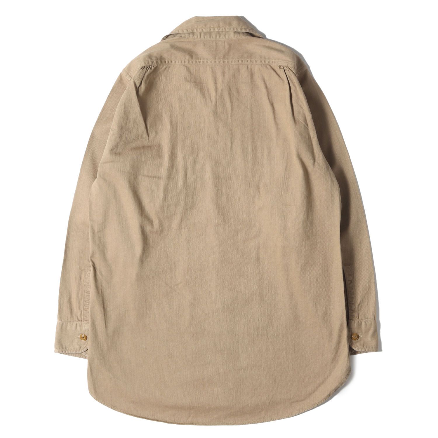 At LAST&CO アットラスト シャツ ベージュ サイズ:14 | コットンツイル