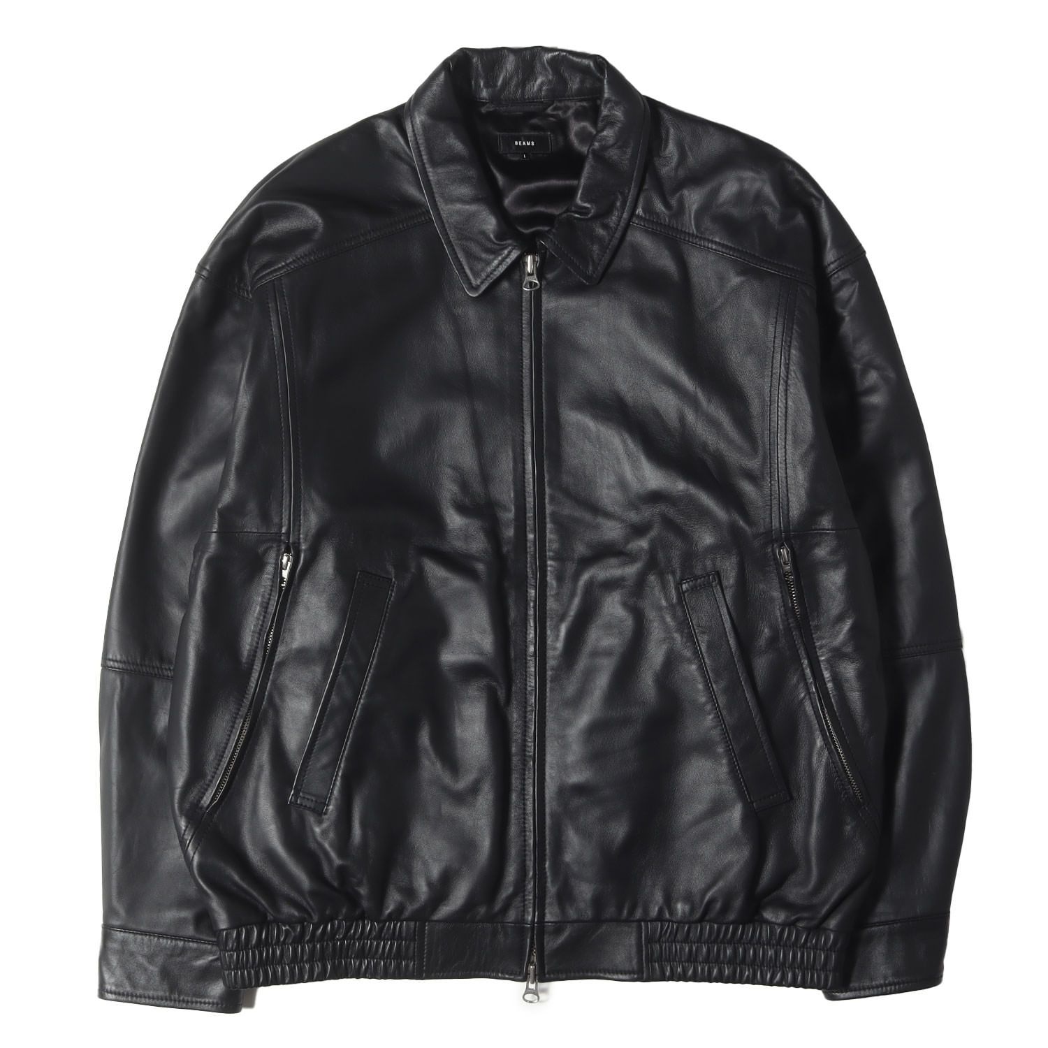 美品】BEAMS ビームス ブルゾン ブラック 黒 サイズ:L | 24AW ワイド 