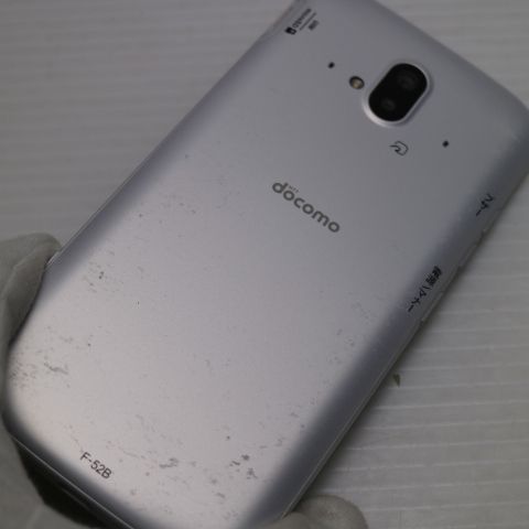 美品 F-52B らくらくスマートフォン ホワイト スマホ 白ロム 本体 即日