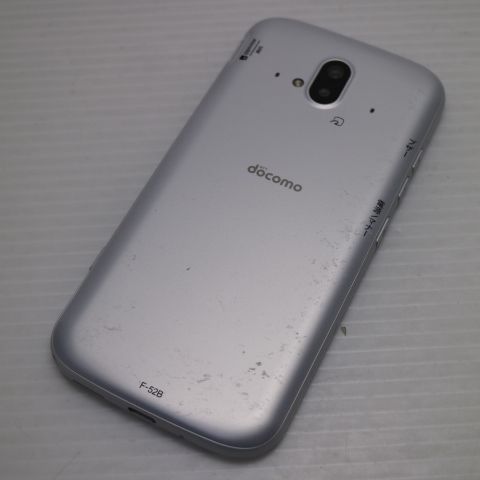 美品 F-52B らくらくスマートフォン ホワイト スマホ 白ロム 本体 即日