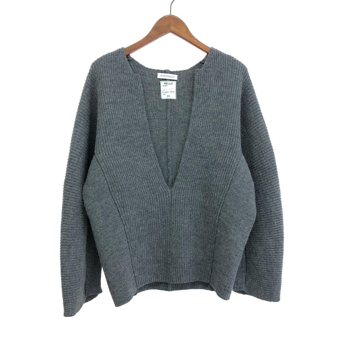 MADISON BLUE マディソンブルー スキッパーニット サイズ:XS ウール 