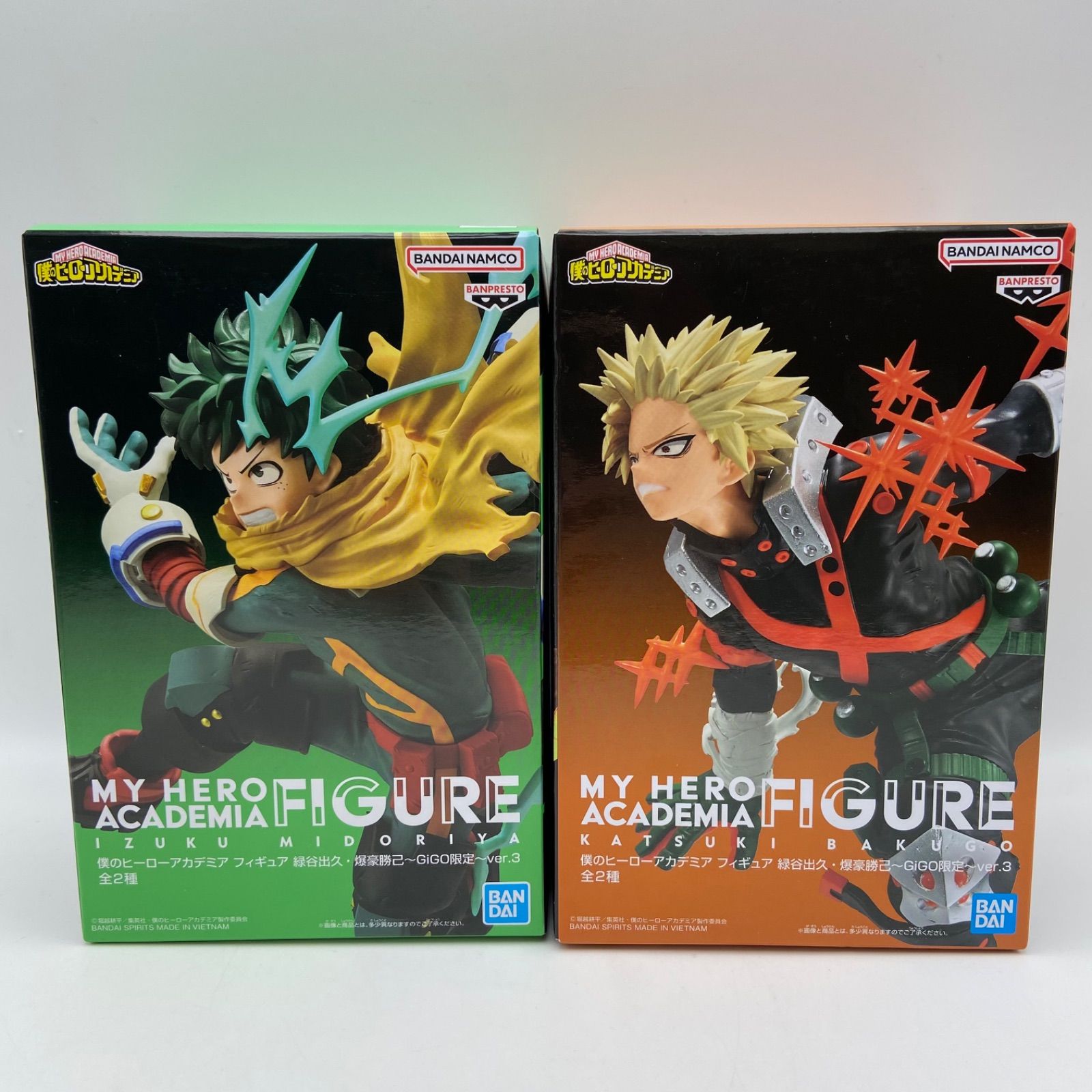 未開封 僕のヒーローアカデミア 2点セット 緑谷出久・爆豪勝己 GiGO