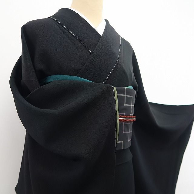 ❁tomihisa❁新品 前田仁仙 落款 草木染 暈し 着物 正絹 仕付け糸付