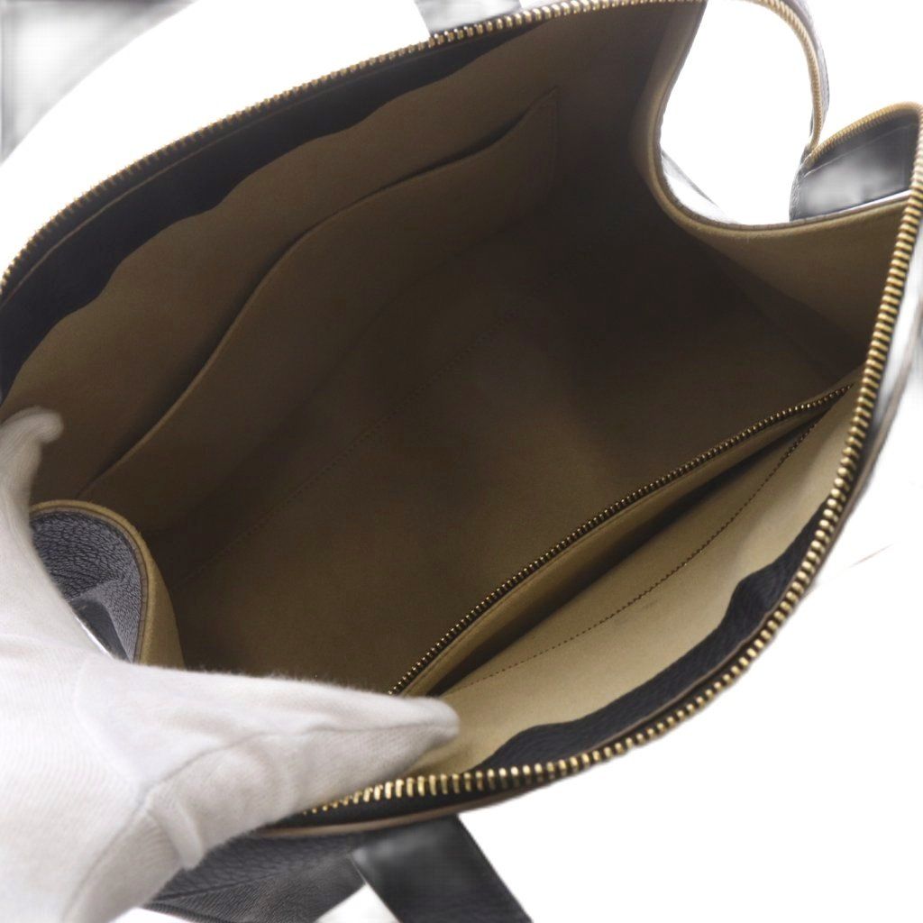 ヨシエイナバ yoshie inaba ハンドバッグ レザー 黒 ブラック - メルカリ