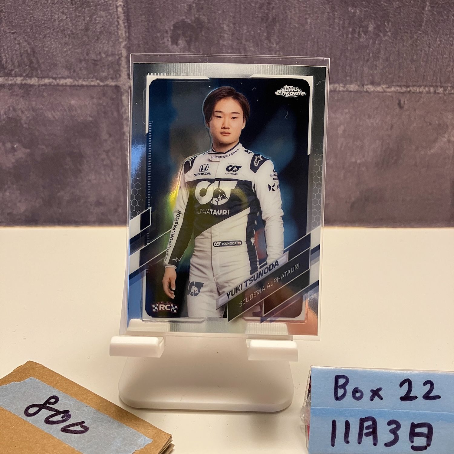 2021 Topps Chrome Yuki Tsunoda 角田裕毅 スクーデリアアルファタウリ