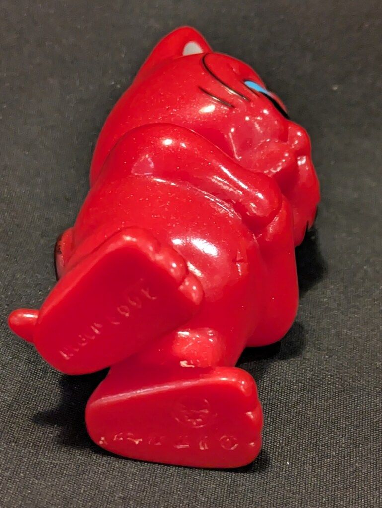 REALHEAD フォーチュンキッド 赤成型/グレー耳/黒水色目/小判=黒真