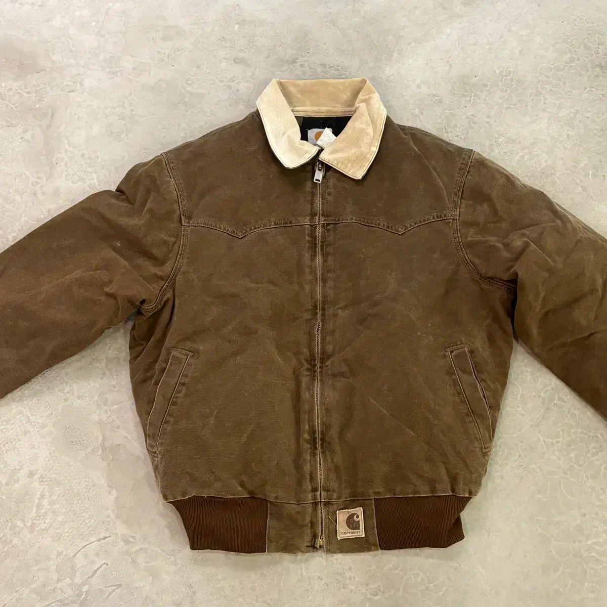 90s USA Carhartt カーハート サンタフェ ジャケット ブラウン CHT