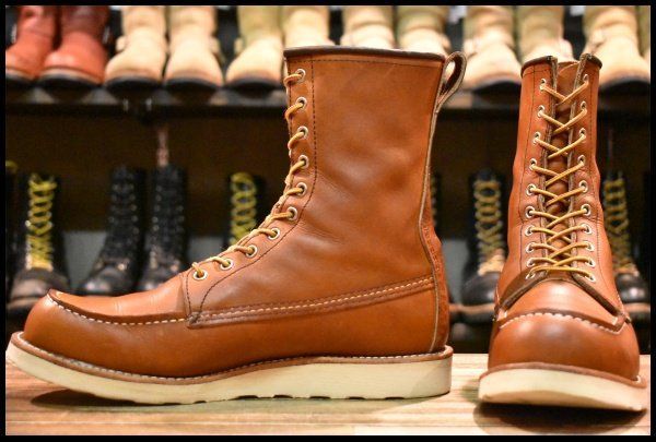 9 5 D 22年 レッドウィング 877 ロング アイリッシュセッター 茶 オロレガシー モックトゥ 編み上げ ブーツ redwing FL 367
