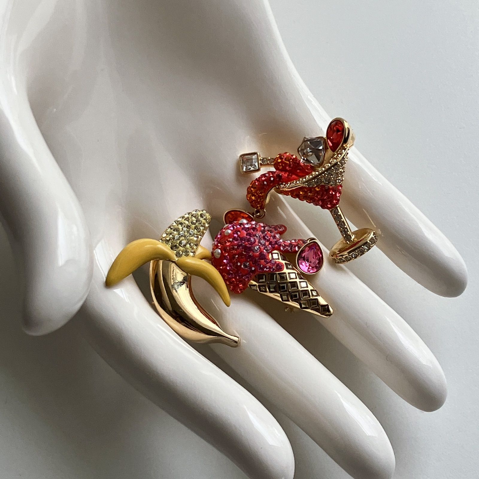 レア‼️】 SWAROVSKI スワロフスキー NO REGRETS BROOCH セット品