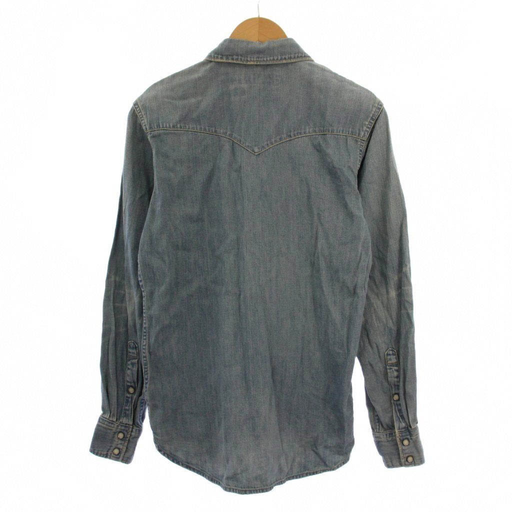 キャピタル kapital デニム ウエスタンシャツ 長袖 USED加工 2