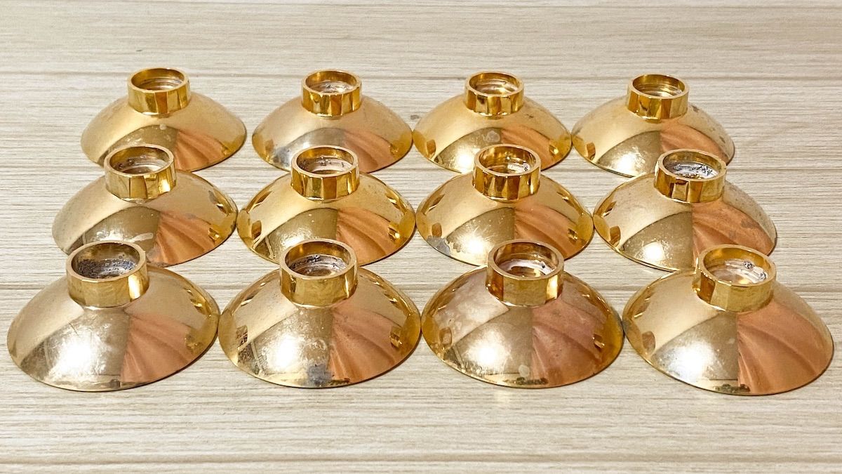 ZK222】GPメッキ 黄金十二支 盃 ×12点 セット 箱入 金メッキ 縁起物