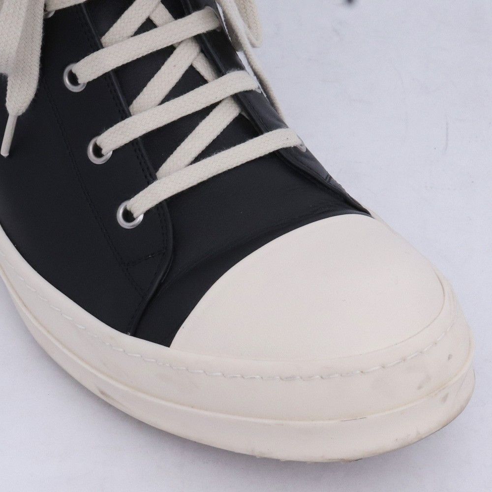 27cm相当 RICK OWENS RAMONES レースアップレザーハイカットスニーカー
