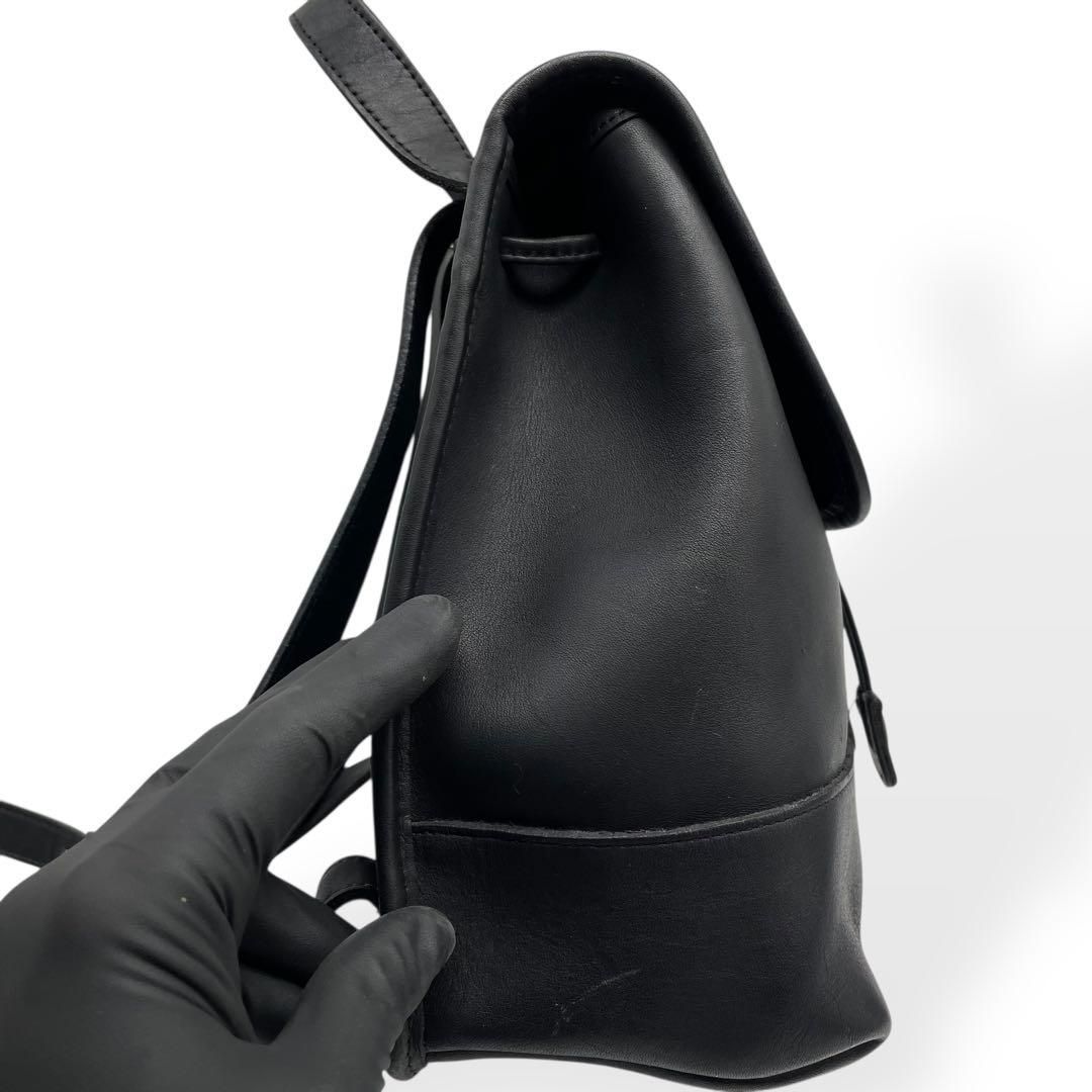 極美品 COACH オールドコーチ リュック ターンロック 本革 ブラック