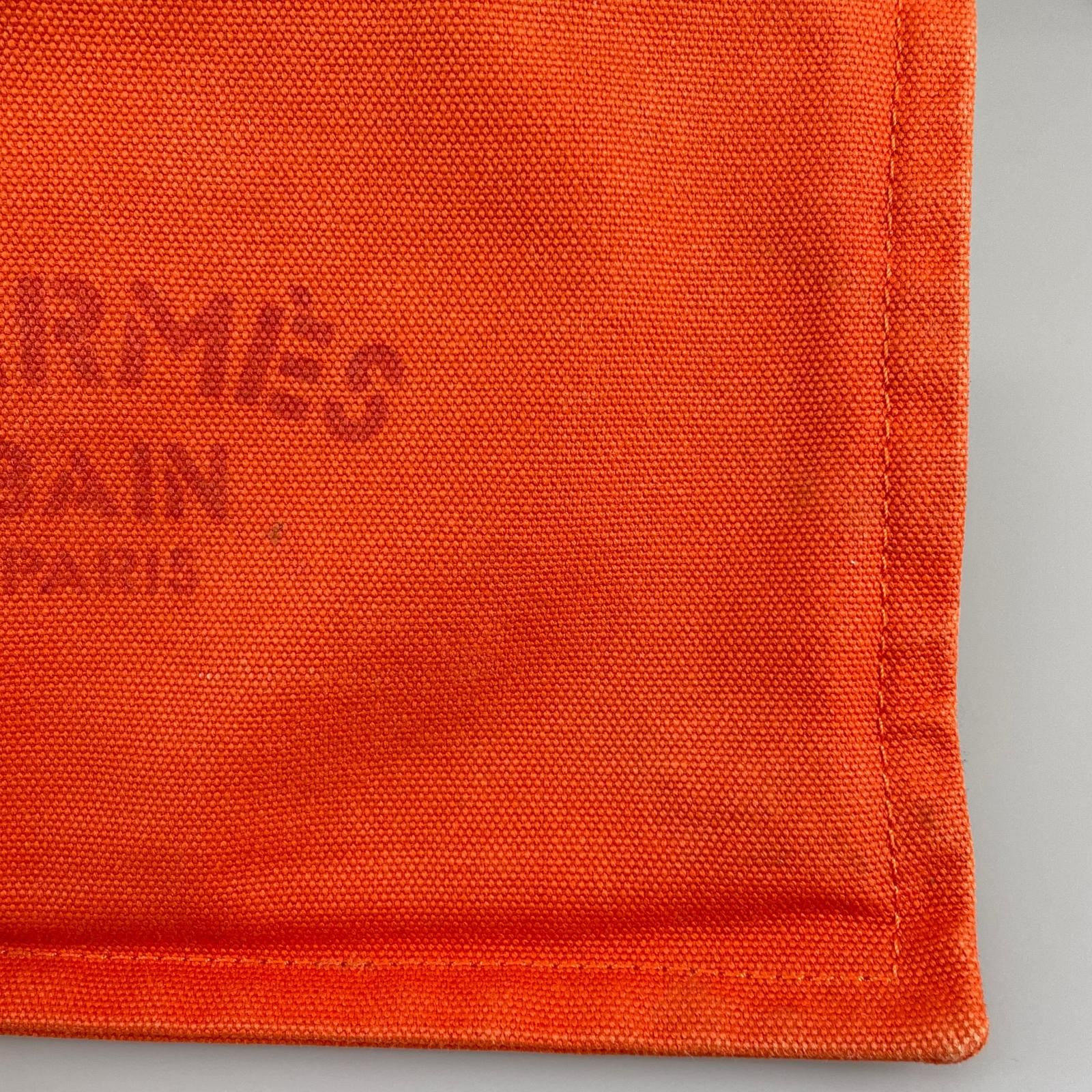 HERMES エルメス ヨッティングフラットGM ポーチ コットンキャンバス