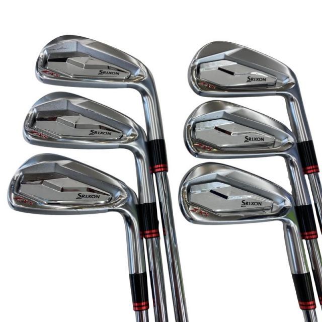 中古】 ダンロップ SRIXON ZX5 限定(レッド) 6S アイアンセット IR NS