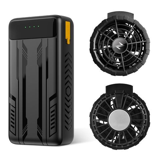 最新型半導体冷却&41400mAh大容量バッテリー付き】ファンバッテリー