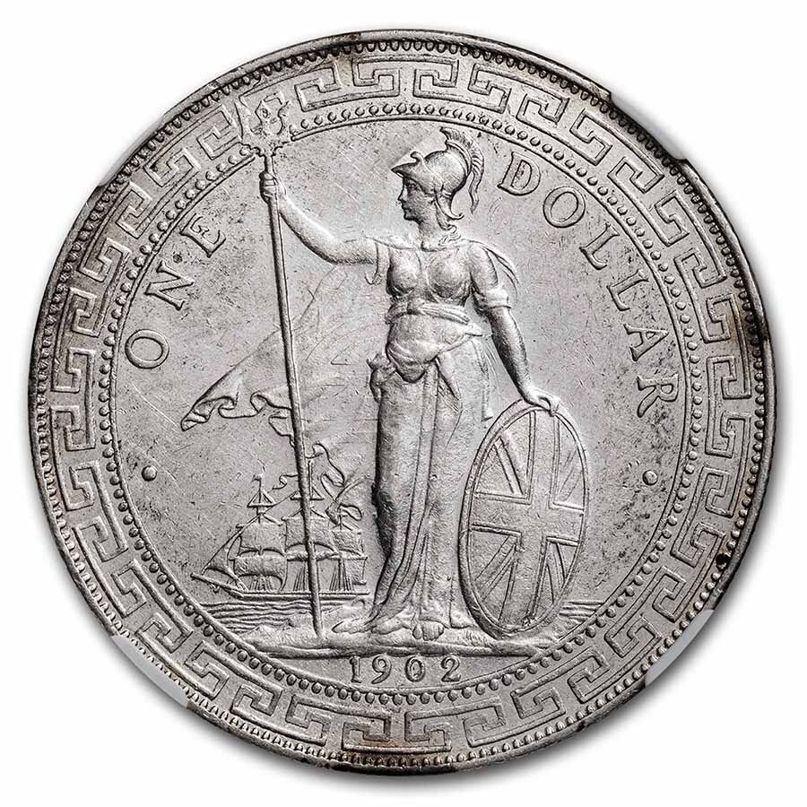 古銭　1902年　英国貿易銀 イギリス 1902年 貿易銀 1ドル 壹圓 | ミスターコインズ