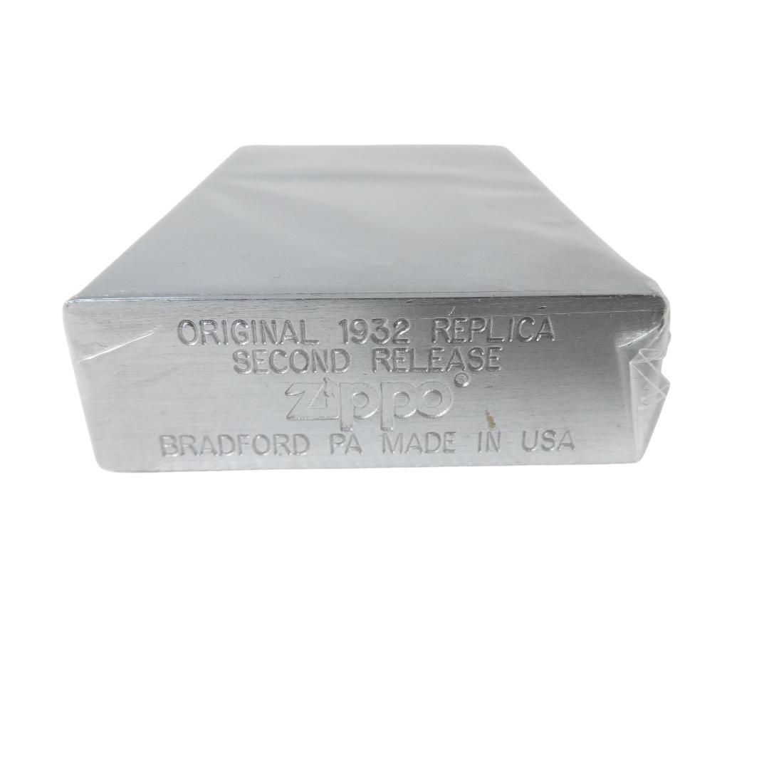 未使用 ZIPPO ジッポ ブラッシュドクローム 1932 REPLICA SECOND 