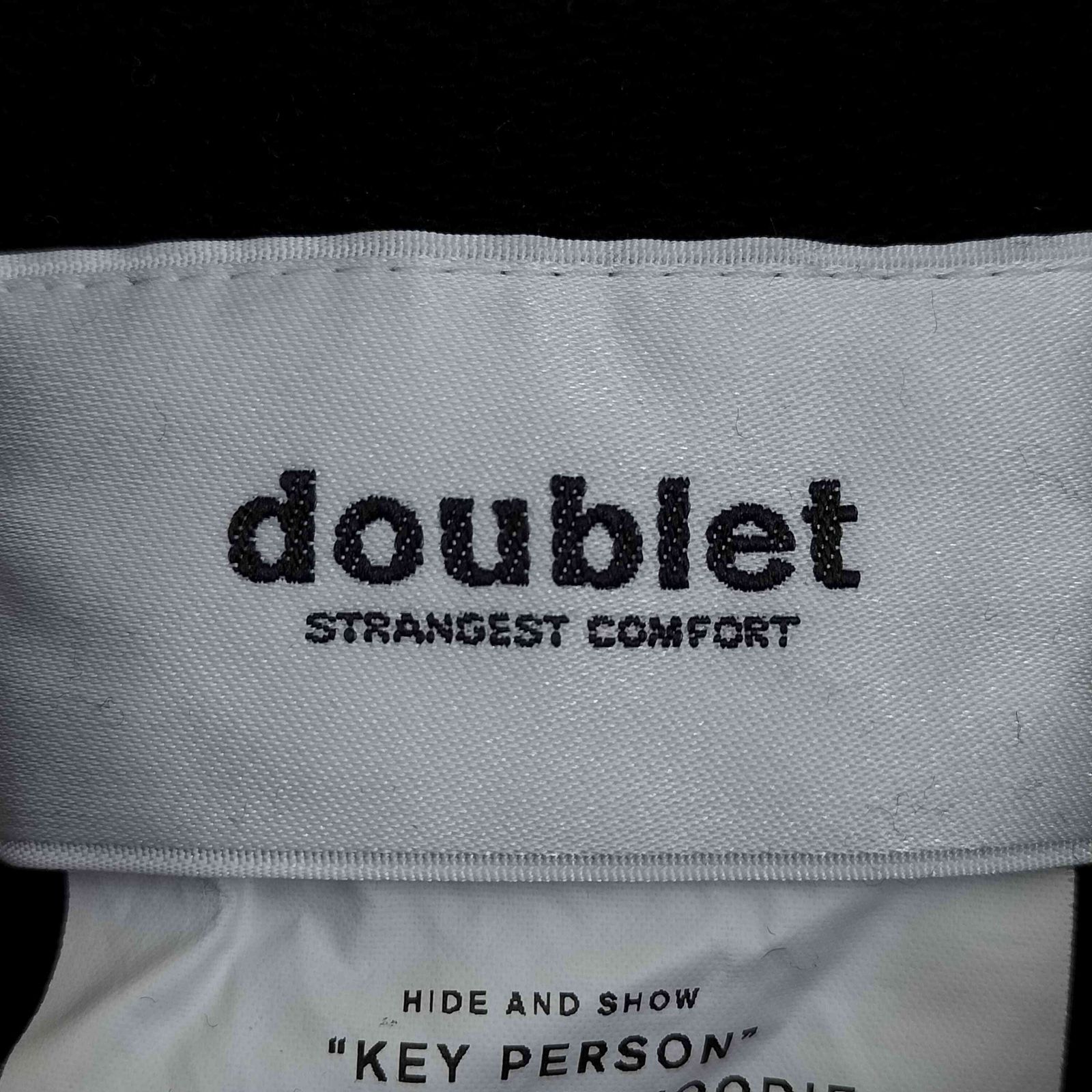 ダブレット doublet 20ss KEY PERSON 刺繍 プルオーバーパーカー 