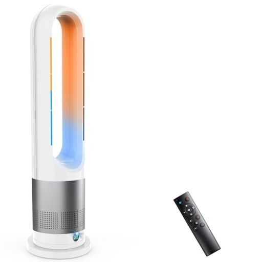 セラミックヒーター【?暖兼用・羽根なし・節電】暖房器具省エネ電気大