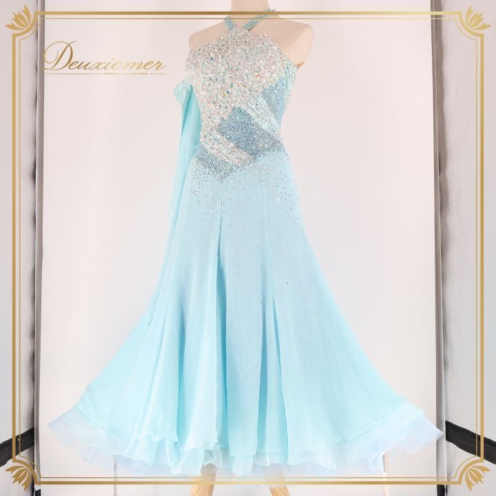 社交ダンス 衣装 スタンダードドレス ワンピース フロート