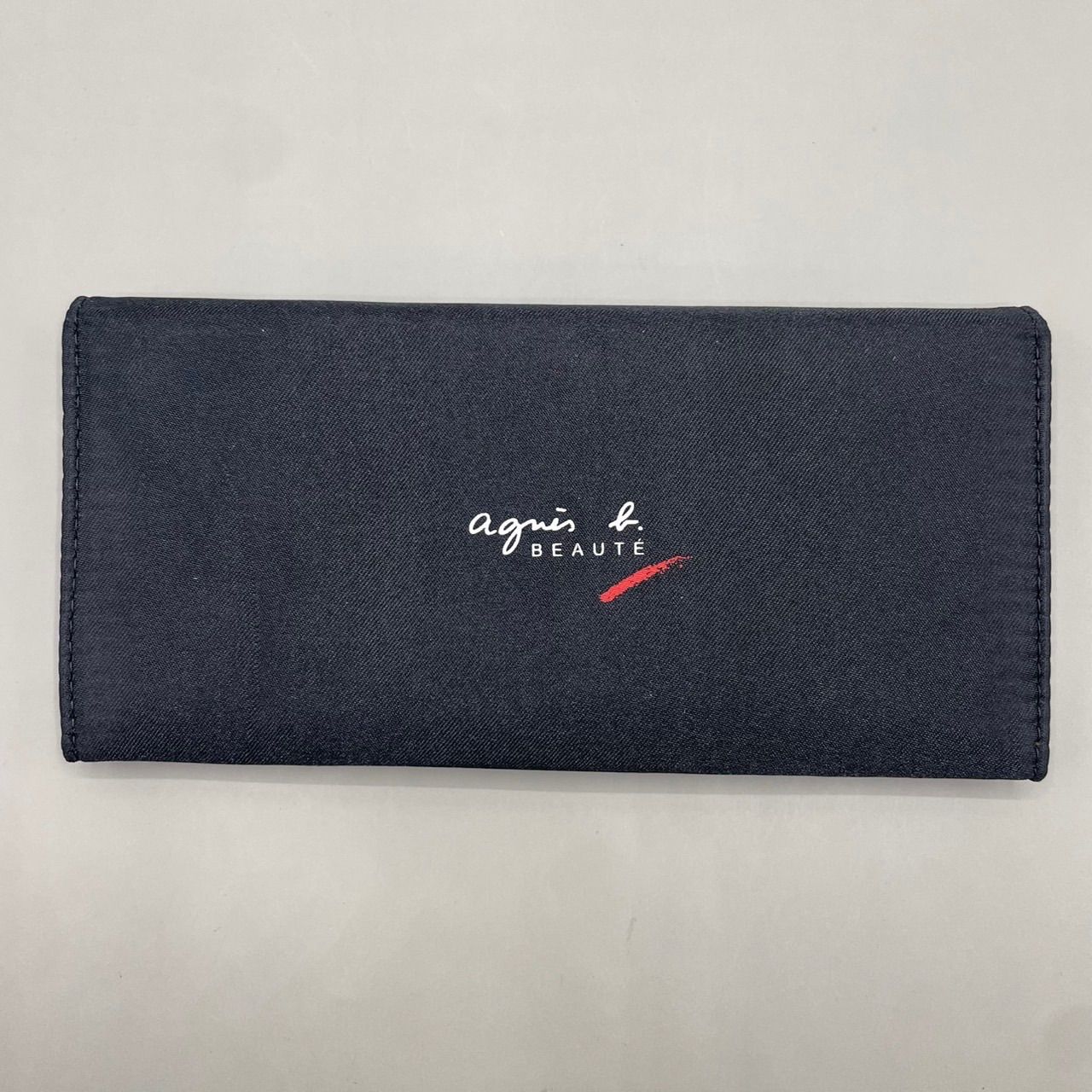 【極美品】アニエスベー 長財布 ブラック 極美品 agnes b. アニエスベー 長財布 ロングウォレット フラップ