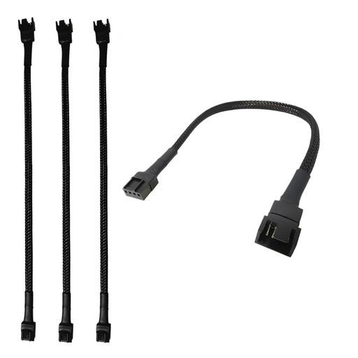 4個ファン電源ケーブルファン4ピン.3ピンファン用ケーブル