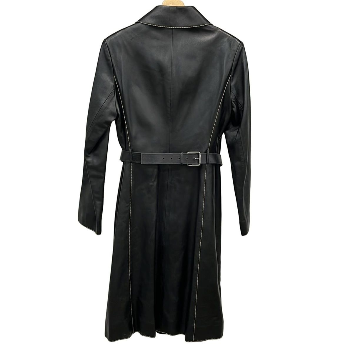 PAULE KA ポールカ ロングコート PAULEKA(ポールカ) コート サイズ40 M レディース - 黒 長袖/レザー/秋