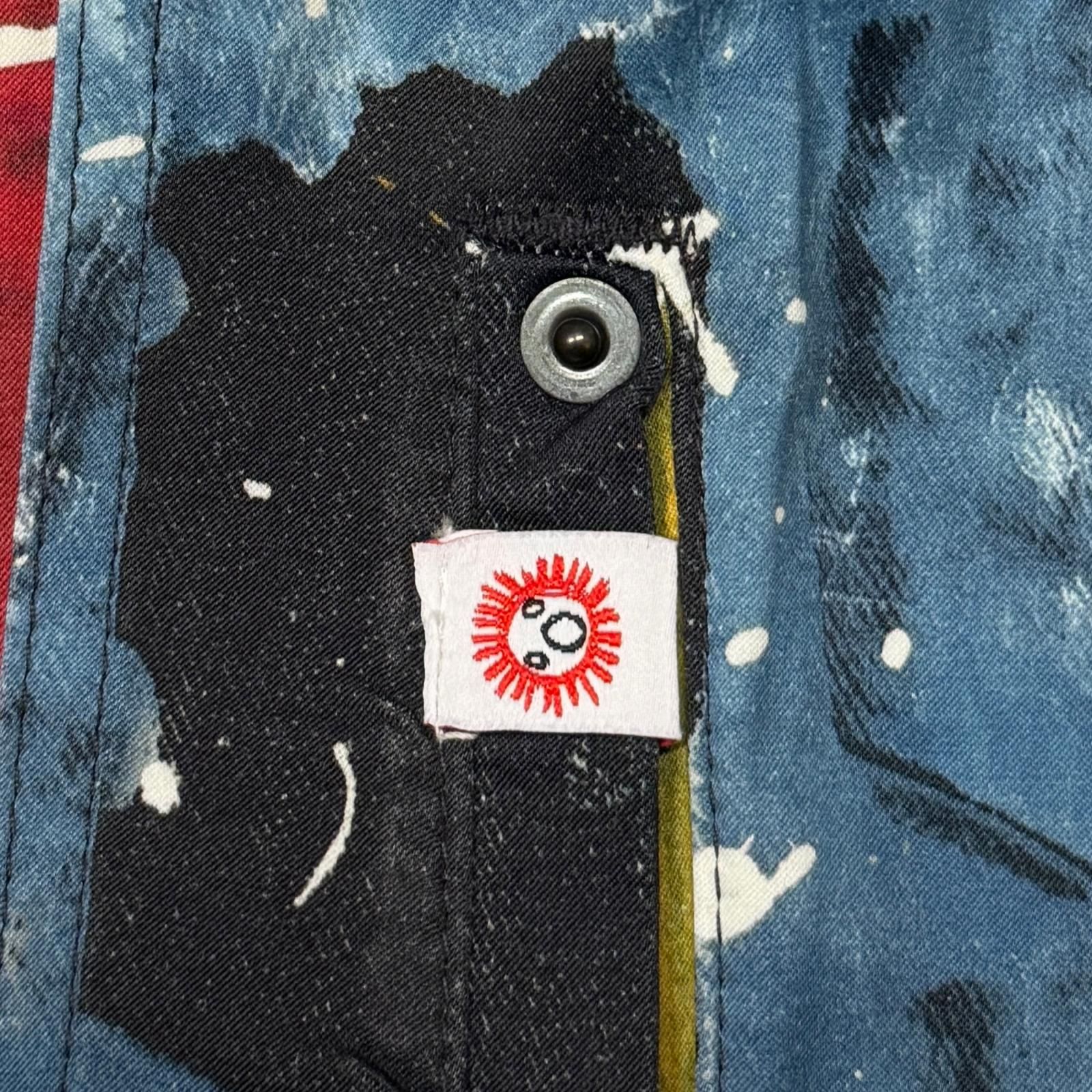 Charles Jeffrey LOVERBOY デニムジャケット Gジャン Charles Jeffrey Loverboy ペイント デニムジャケット | ブルー