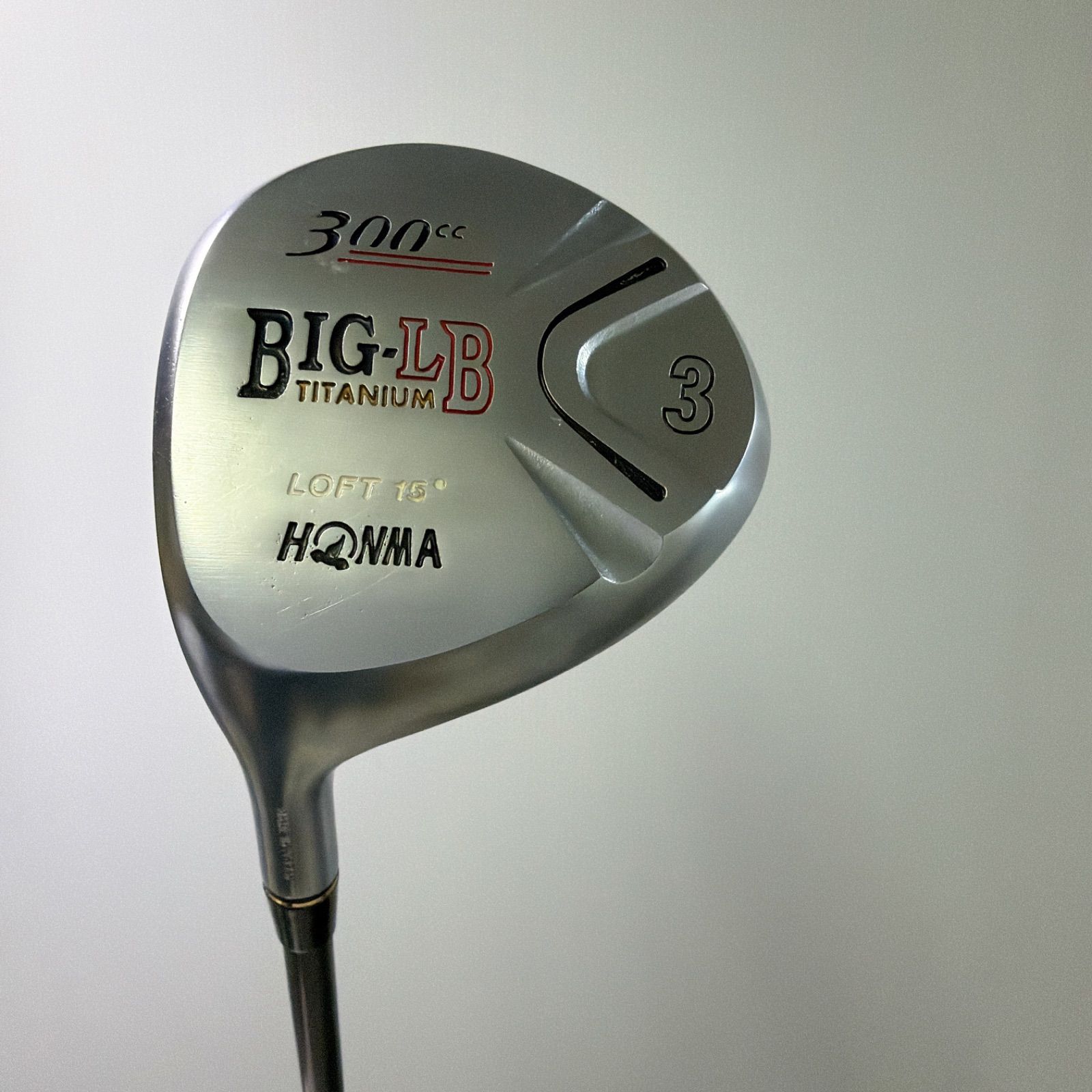 激レア レフティ 良品 高級 HONMA BIG-LB TITANIUM 300cc 3W 15度 銀
